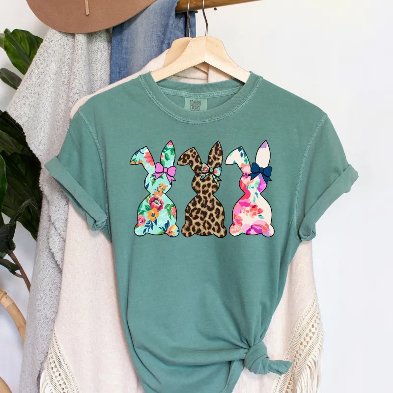 Three Easter Bunnies Comfort Colors Tshirt sold by Refinery Number One