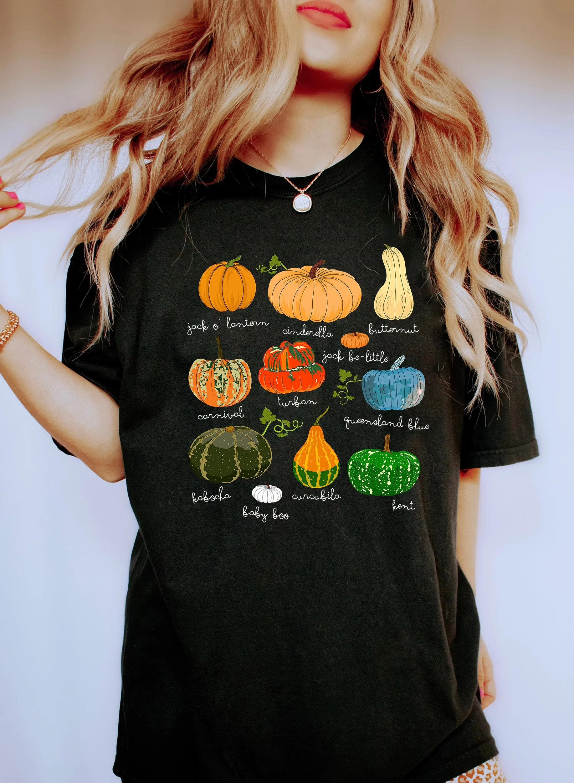 Pumpkins Varieties With Names Comfort Colors Tshirt sold by Refinery Number One
