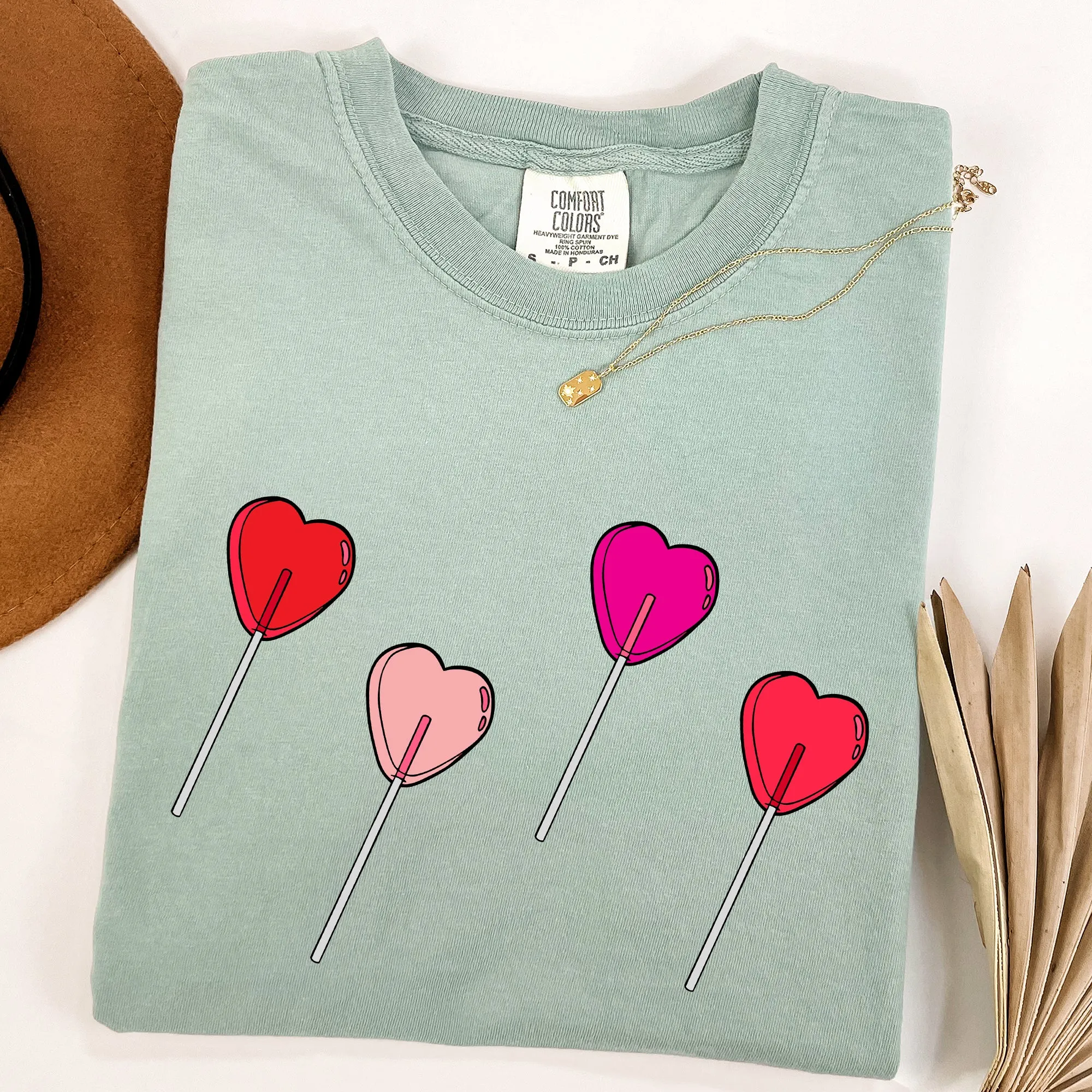 Valentine's Candy, Lollipop, Sweet Heart, Comfort Colors Tshirt, Valentine's Day sold by Refinery Number One product image thumbnail 4