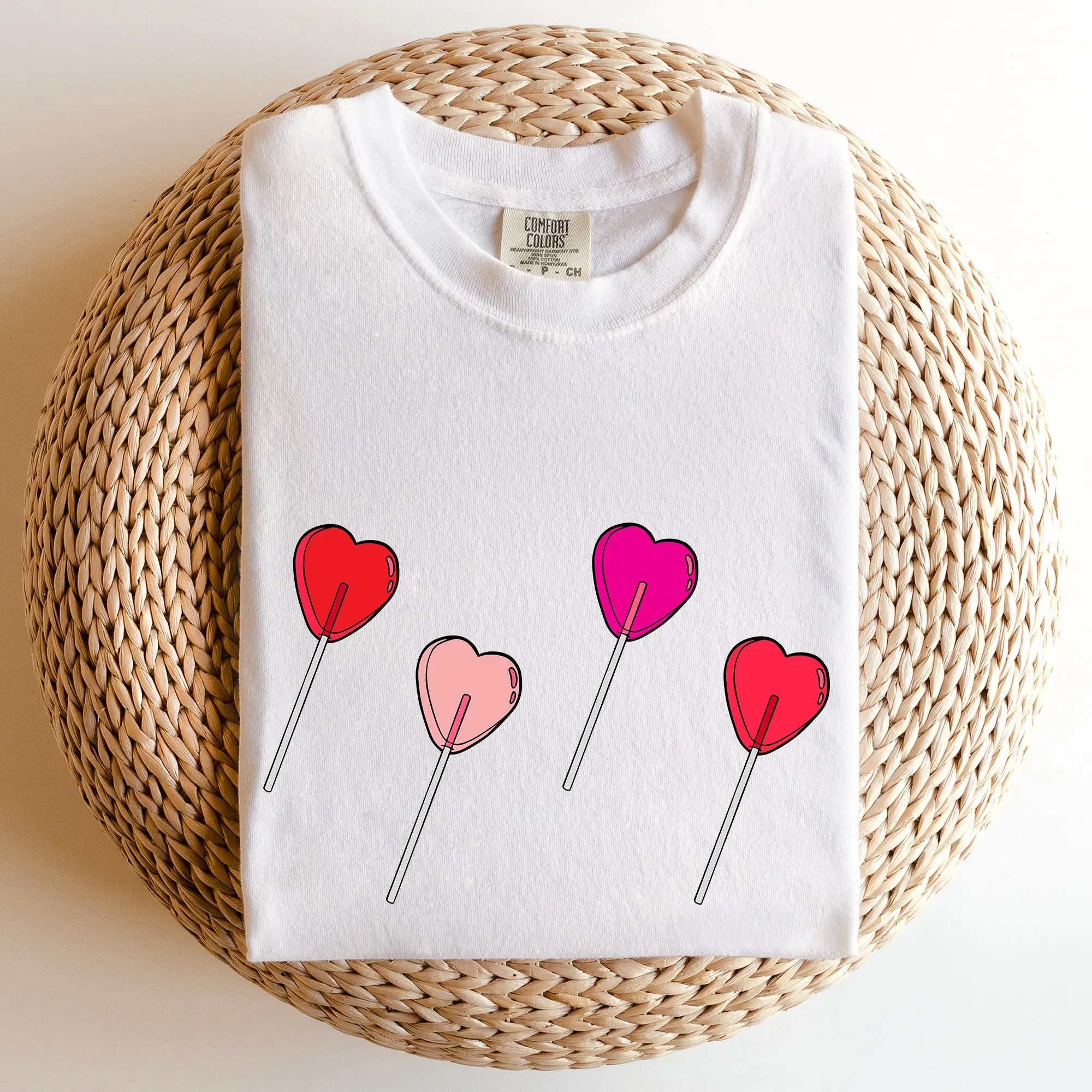 Valentine's Candy, Lollipop, Sweet Heart, Comfort Colors Tshirt, Valentine's Day sold by Refinery Number One product image thumbnail 3