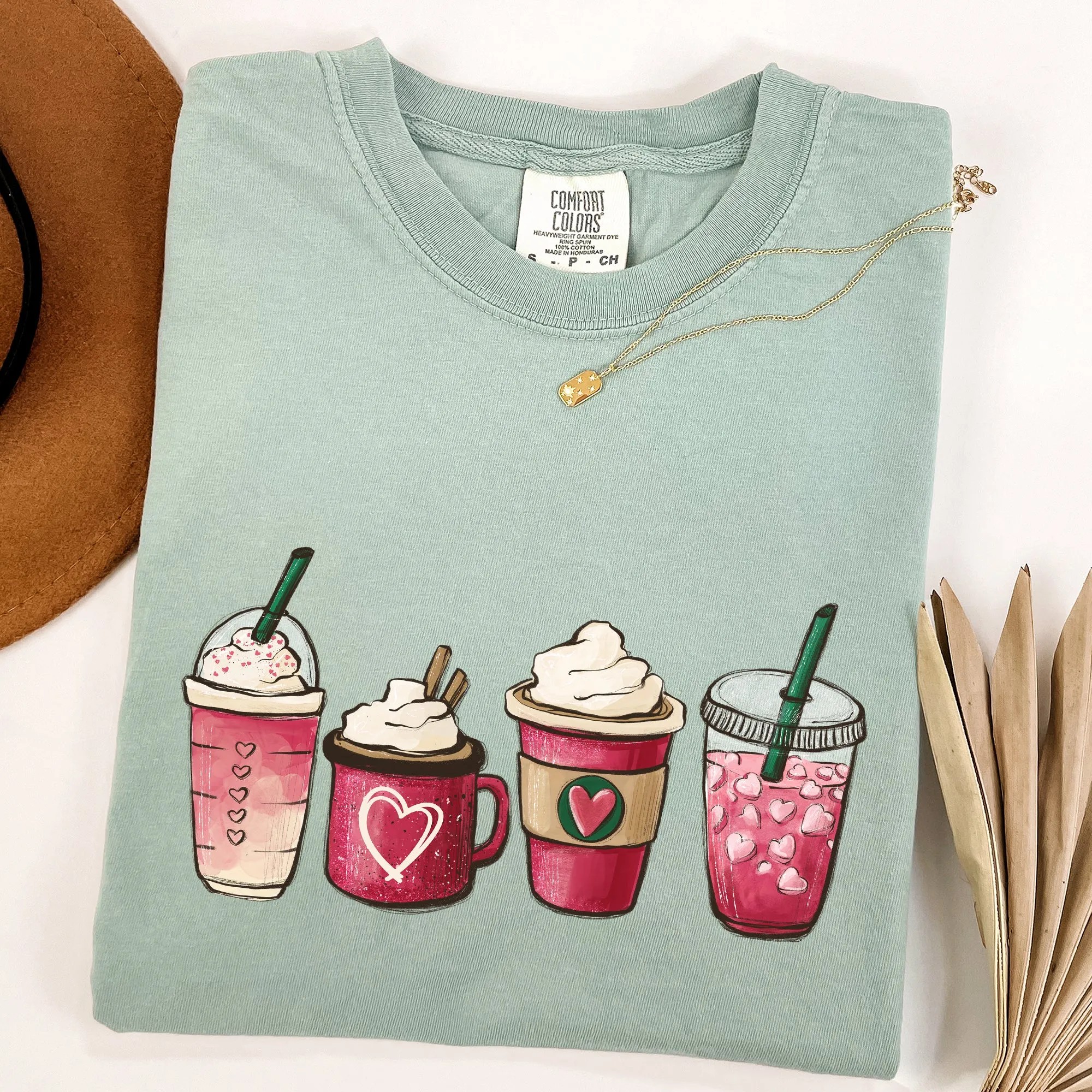 Valentine's Coffee, Drinks, Comfort Colors Tshirt, Valentine's Day sold by Refinery Number One product image thumbnail 3