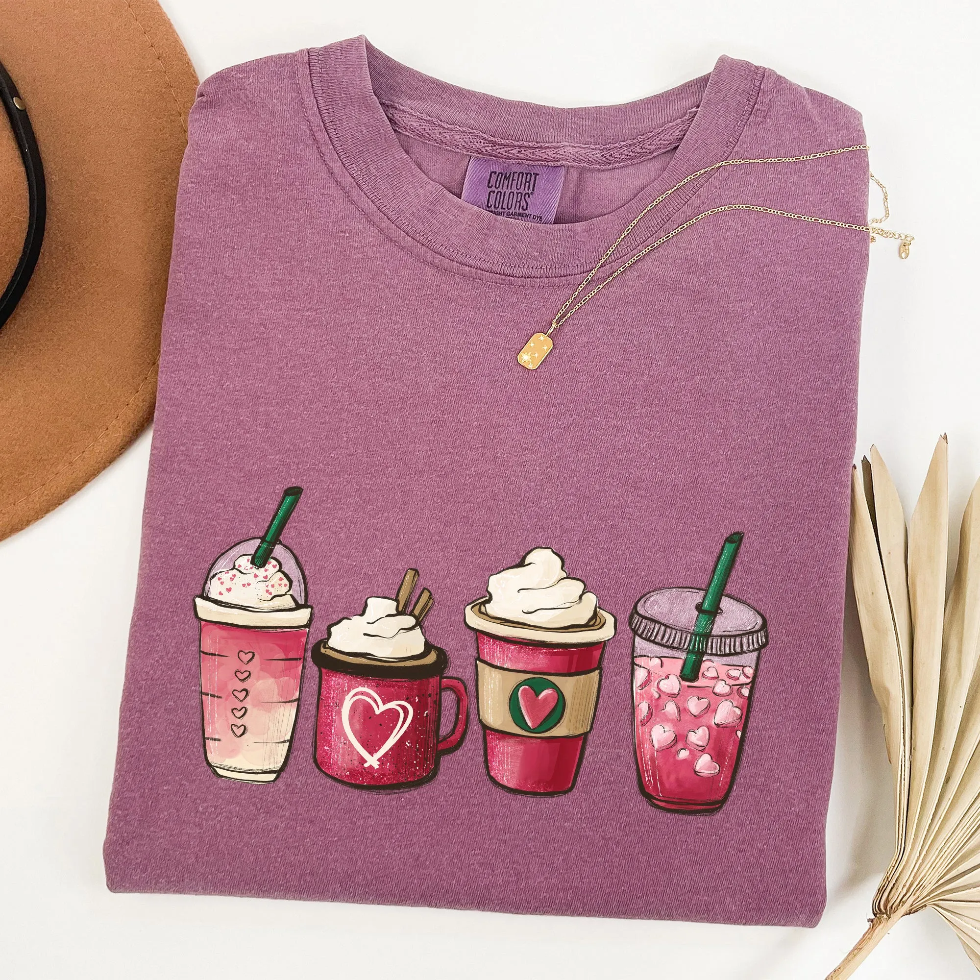 Valentine's Coffee, Drinks, Comfort Colors Tshirt, Valentine's Day sold by Refinery Number One product image thumbnail 4