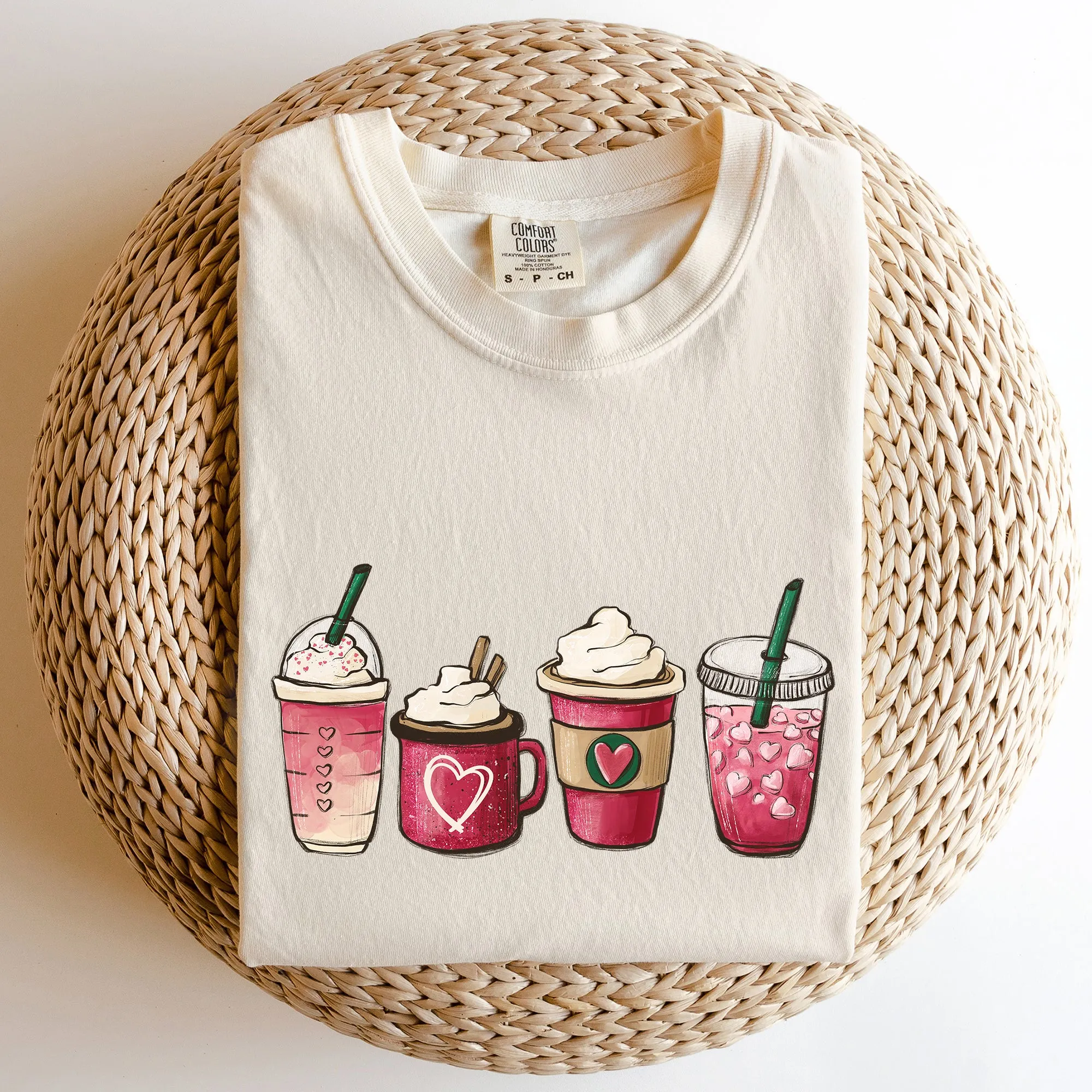 Valentine's Coffee, Drinks, Comfort Colors Tshirt, Valentine's Day sold by Refinery Number One
