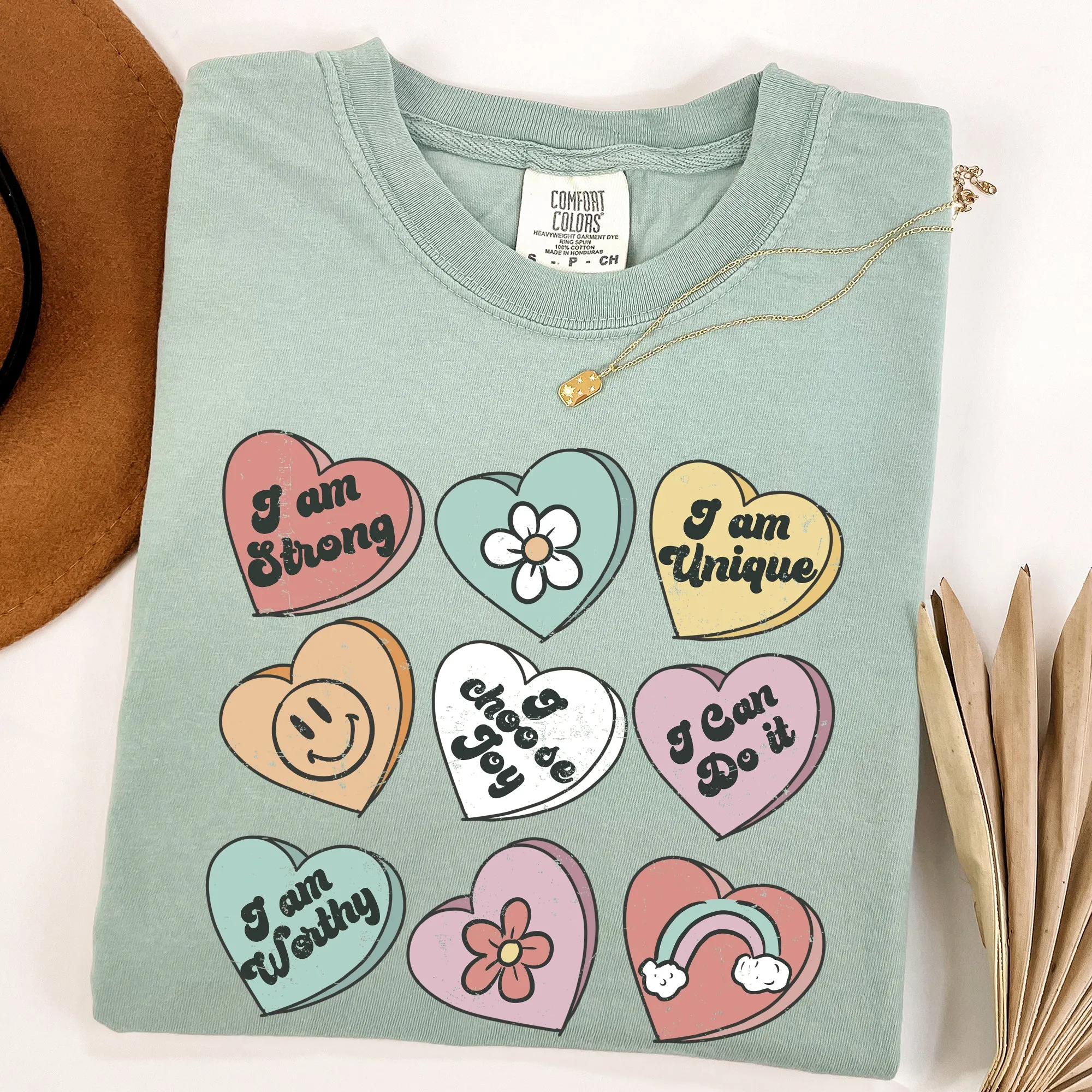Valentine's Sweet Hearts, Candy, Comfort Colors Tshirt, Valentine's Day sold by Refinery Number One product image thumbnail 4