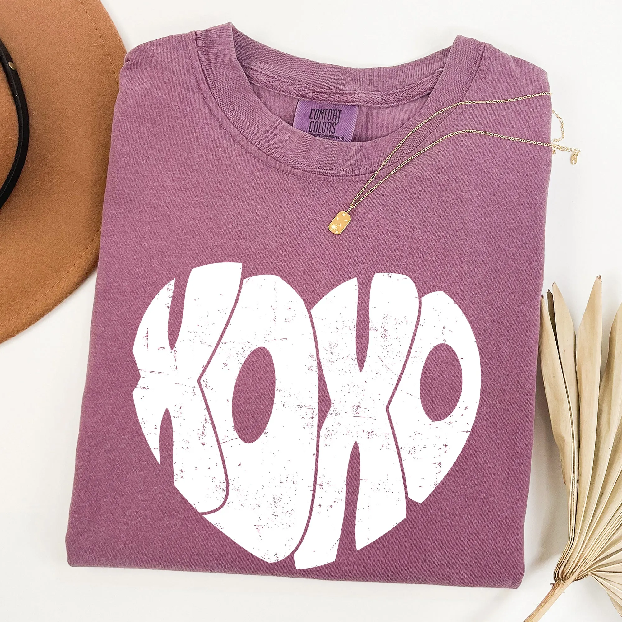 Retro XOXO Heart, Vintage, Comfort Colors Tshirt, Valentine's Day sold by Refinery Number One product image thumbnail 4