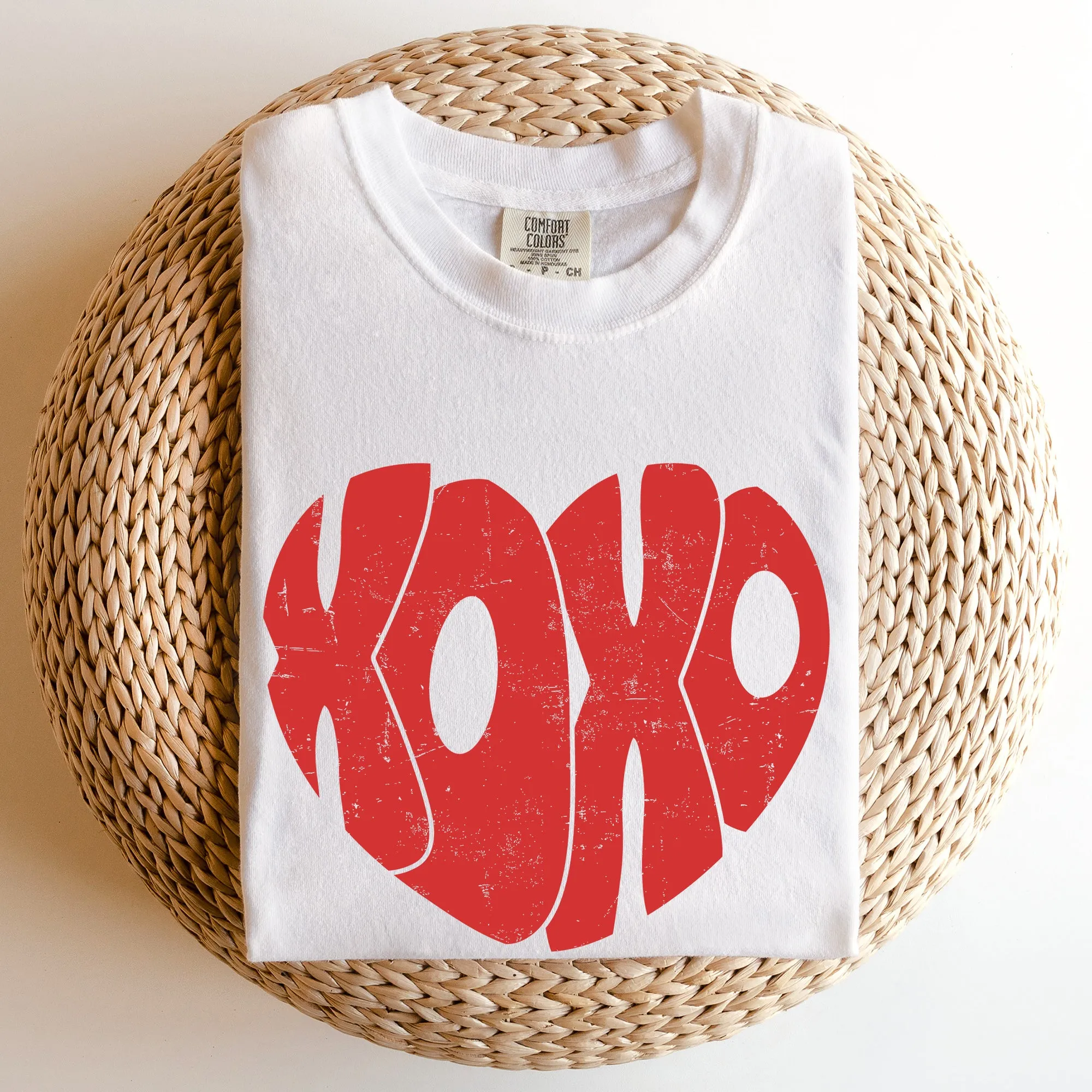Retro XOXO Heart, Vintage, Comfort Colors Tshirt, Valentine's Day sold by Refinery Number One