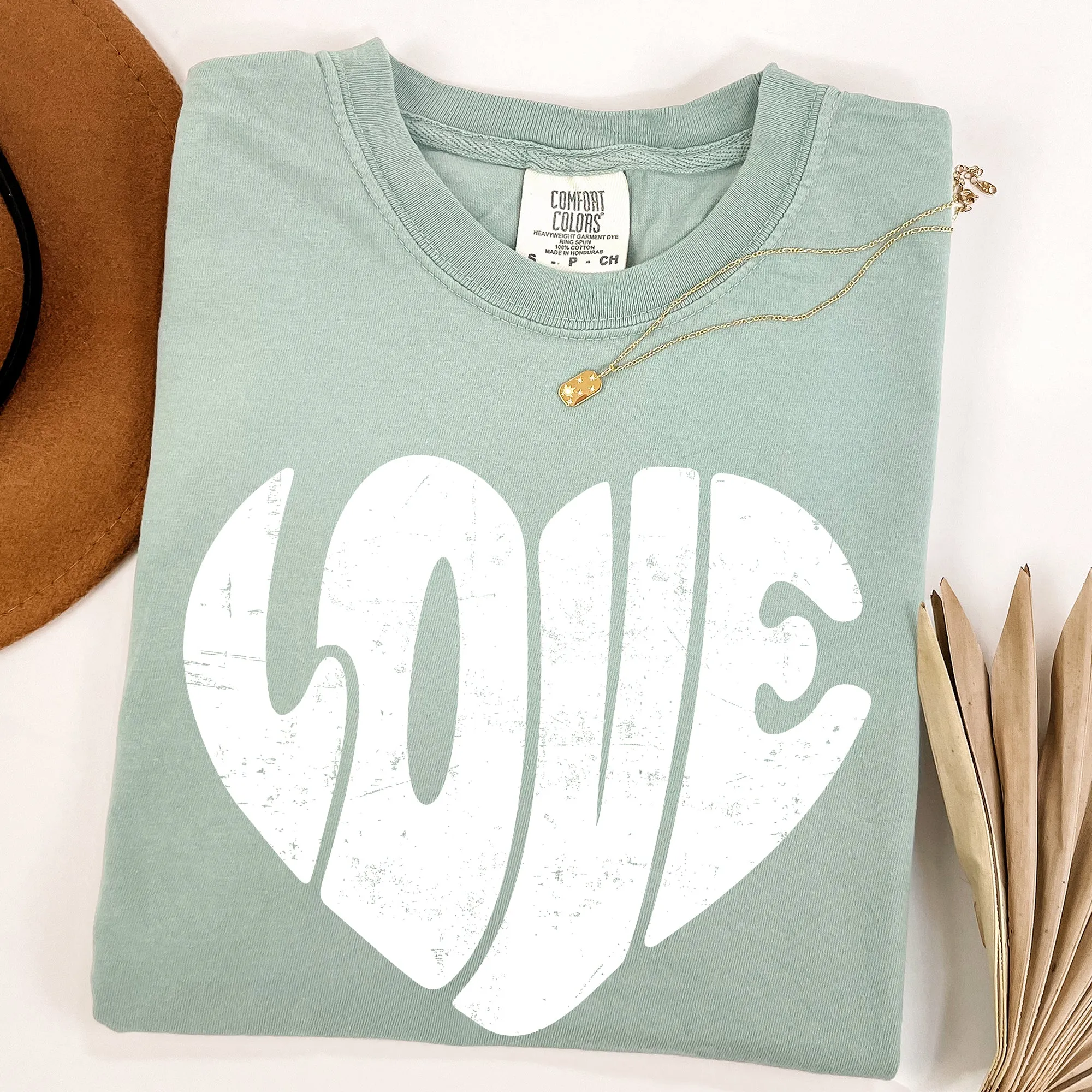 Retro Love Heart, Vintage, Comfort Colors Tshirt, Valentine's Day sold by Refinery Number One product image thumbnail 3