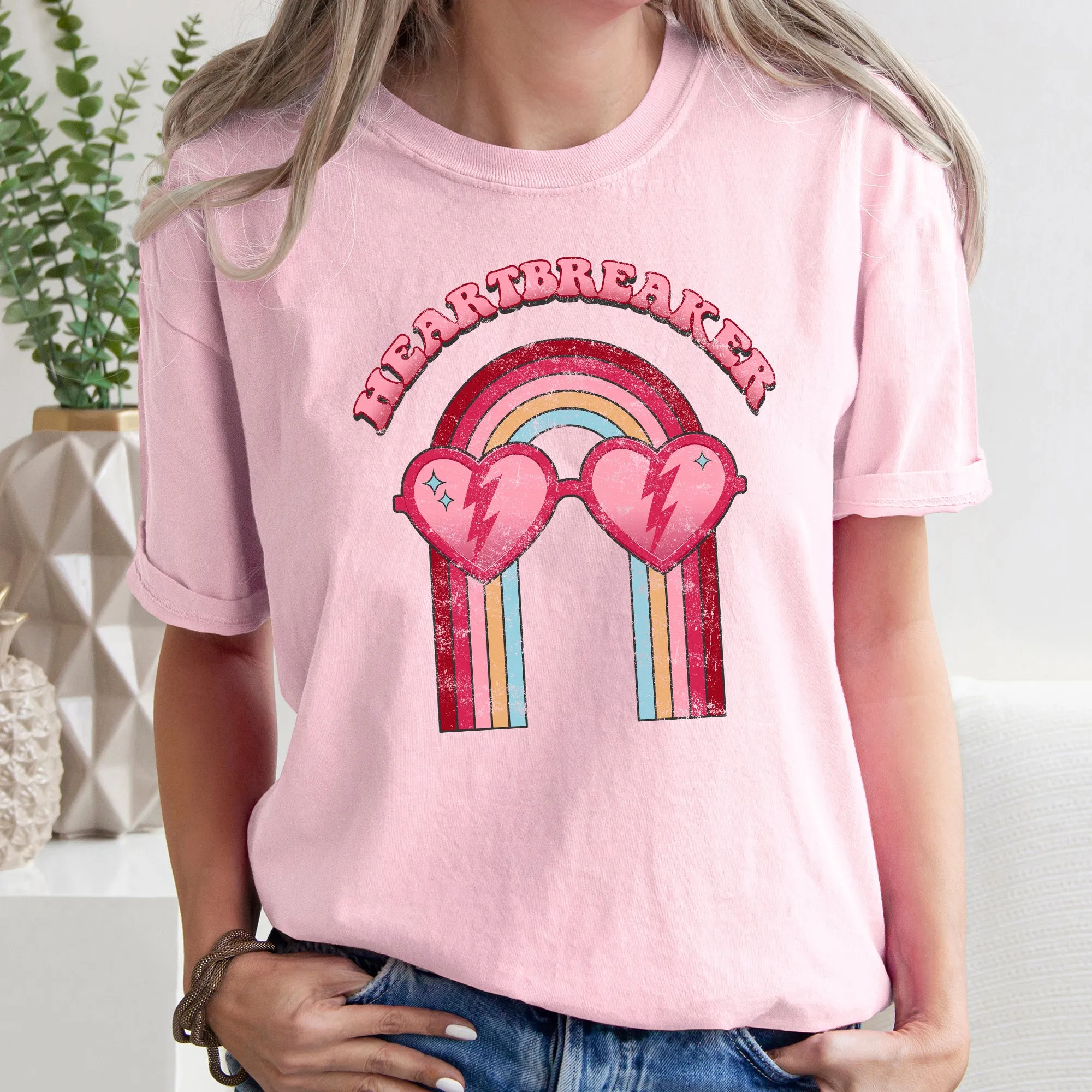 Heart Breaker, Love, Sunglasses, Retro, Comfort Colors Tshirt, Valentine's Day sold by Refinery Number One product image thumbnail 5