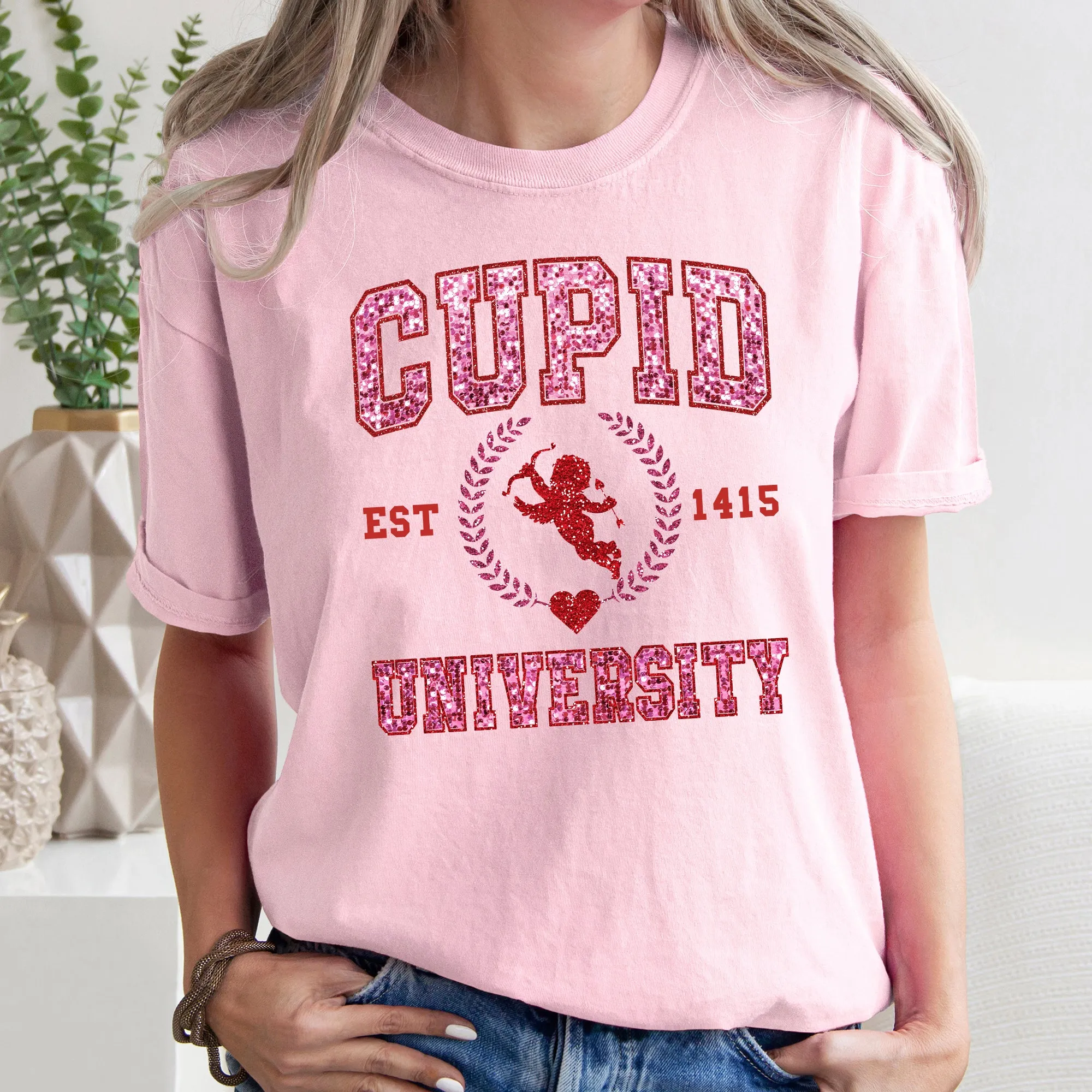 Cupid University, College, University, Love, Comfort Colors Tshirt, Valentine's Day sold by Refinery Number One