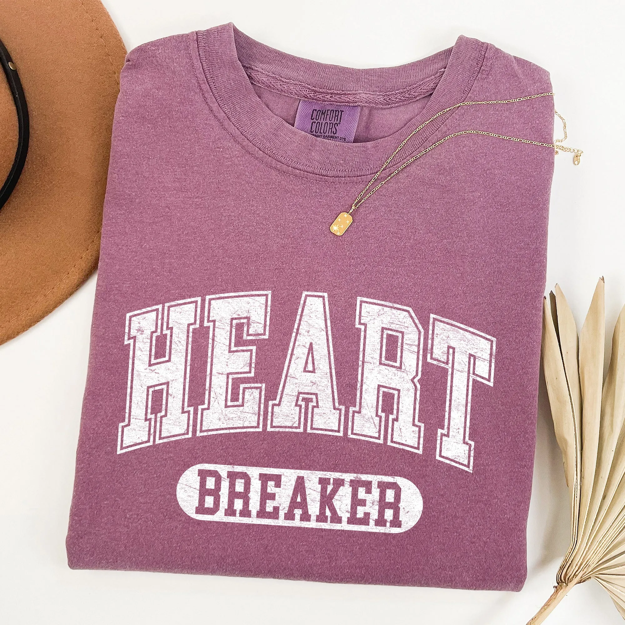 Heart Breaker, Collegiate, Love, Comfort Colors Tshirt, Valentine's Day sold by Refinery Number One product image thumbnail 5