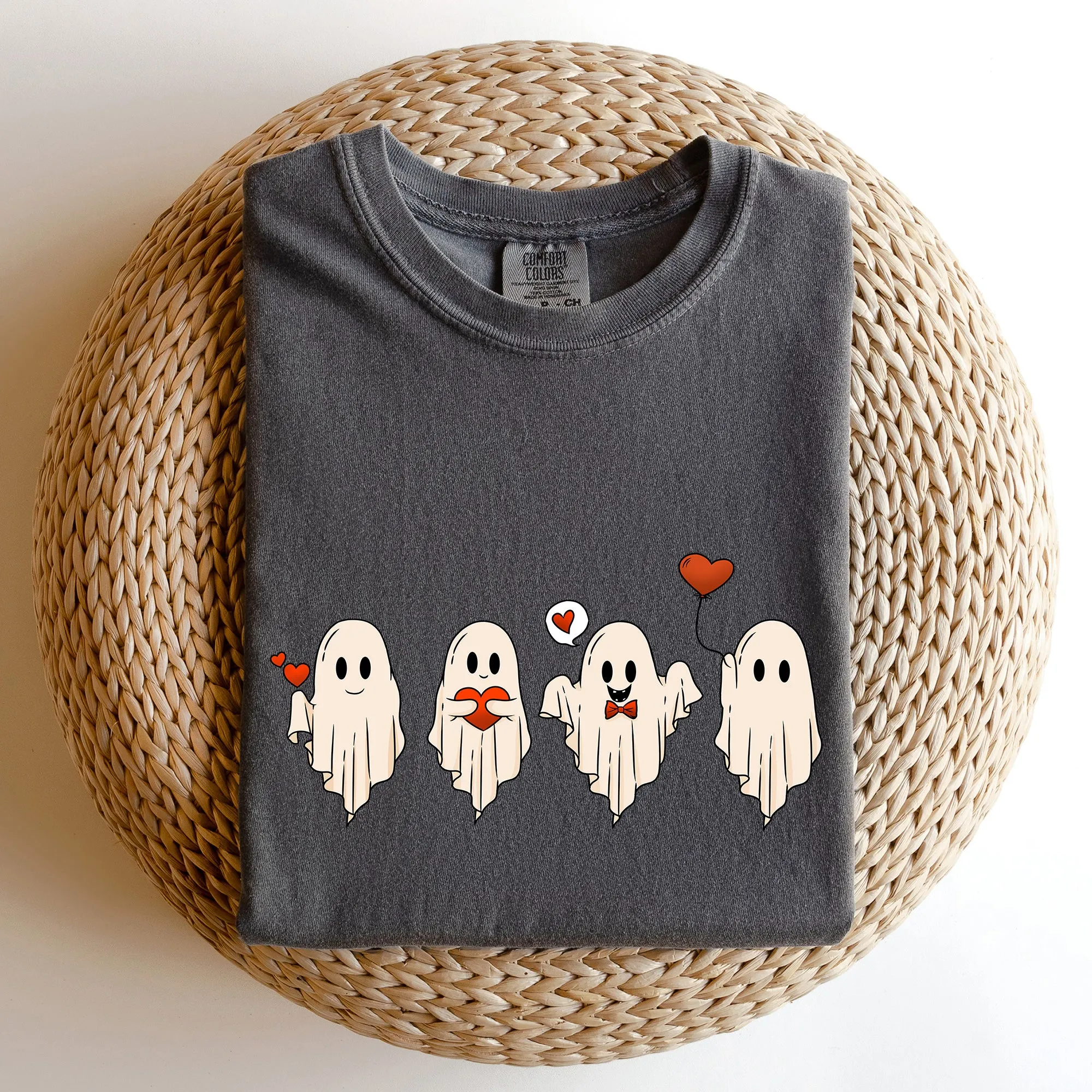 Valentine Ghosts, Love, Comfort Colors Tshirt, Valentine's Day sold by Refinery Number One