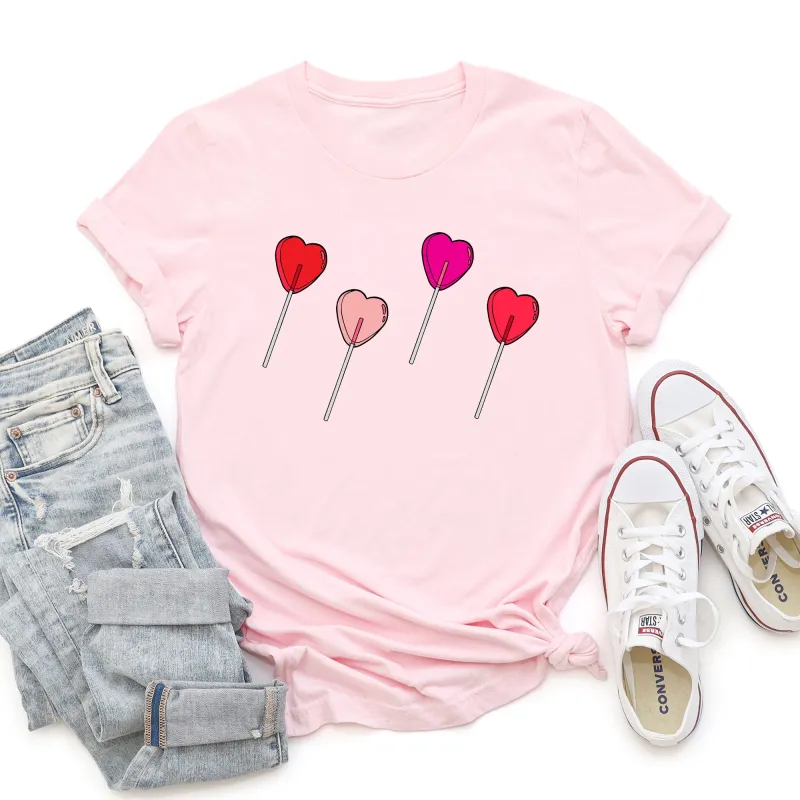 Valentine's Candy, Lollipop, Sweet Heart, Super Soft Tshirt, Valentine's Day sold by Refinery Number One