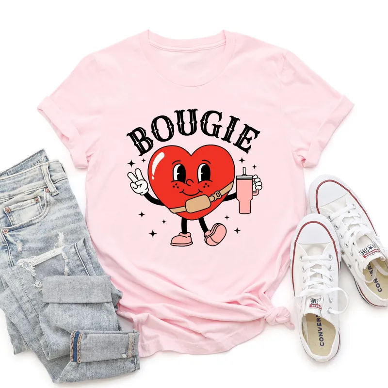 Bougie Heart, Boujee, Super Soft Tshirt, Valentine's Day sold by Refinery Number One