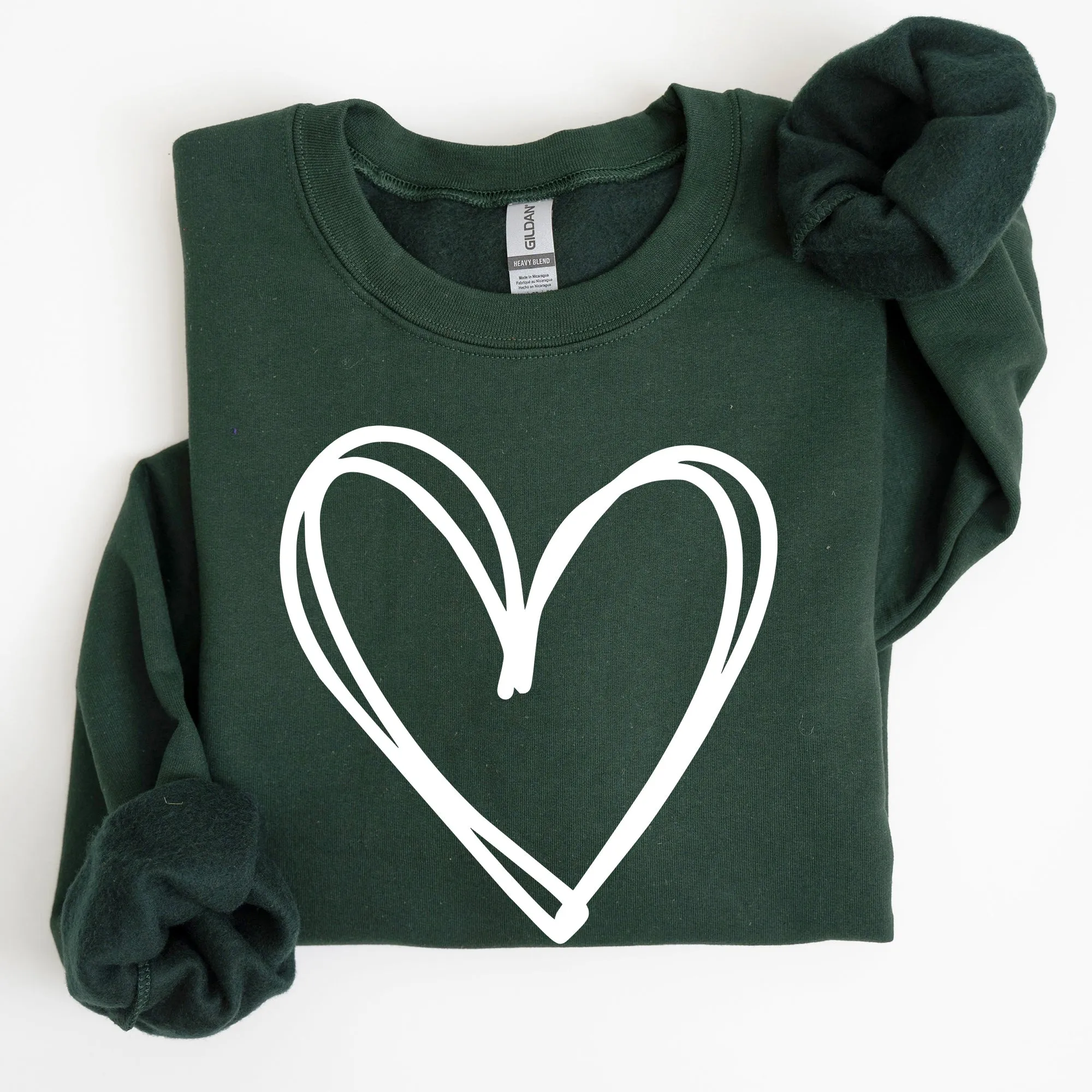 Double Heart, St Patrick's Day Sweatshirt sold by Refinery Number One product image thumbnail 5
