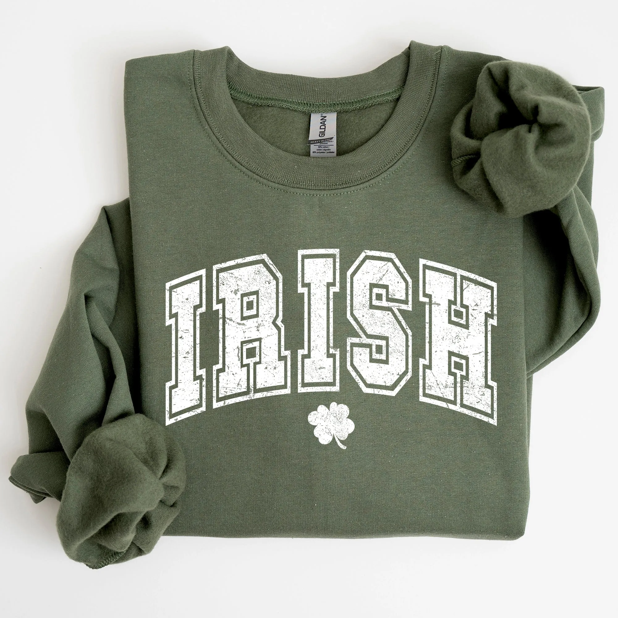 Irish, Retro Collegiate, St Patrick's Day Sweatshirt sold by Refinery Number One