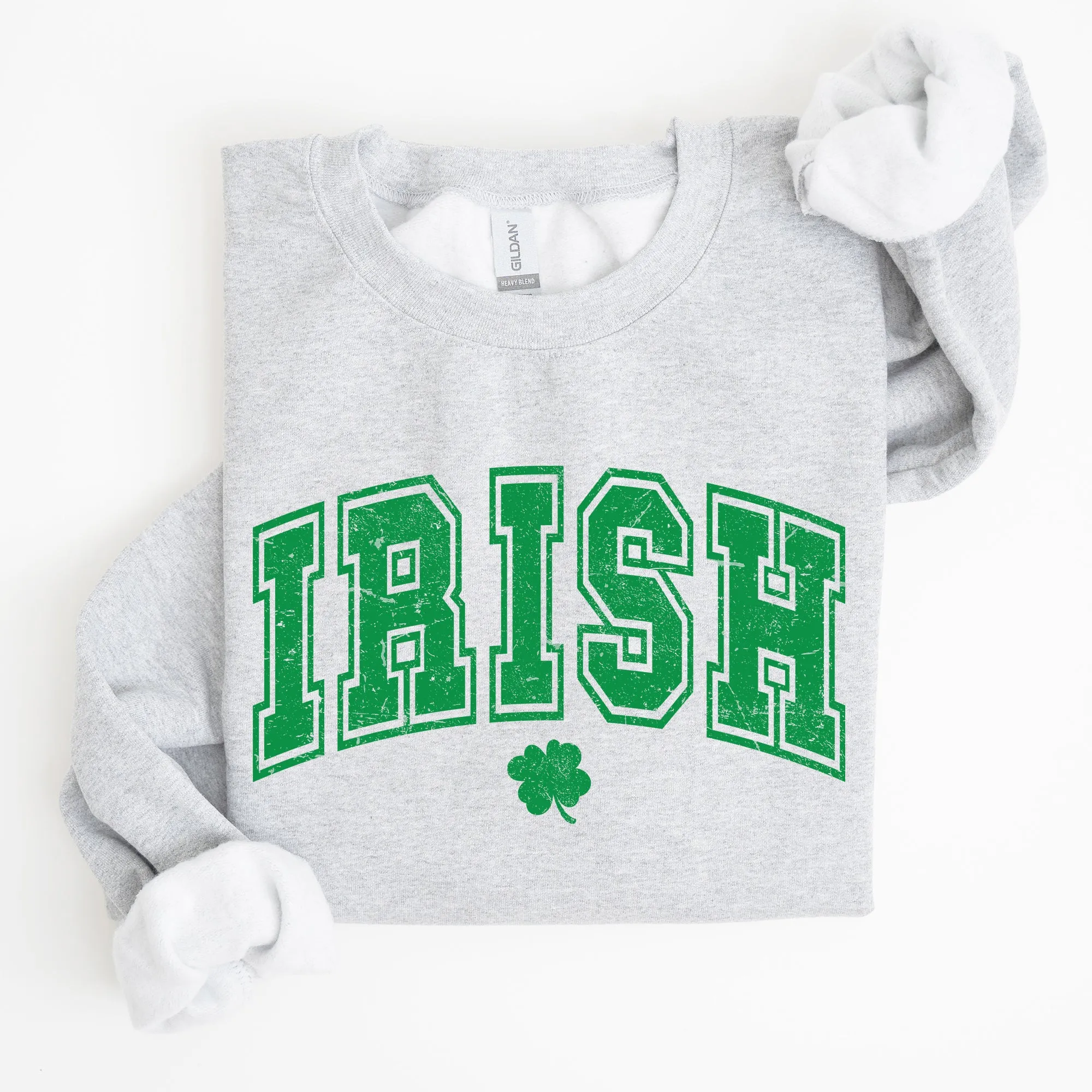 Irish, Retro Collegiate, St Patrick's Day Sweatshirt sold by Refinery Number One product image thumbnail 3