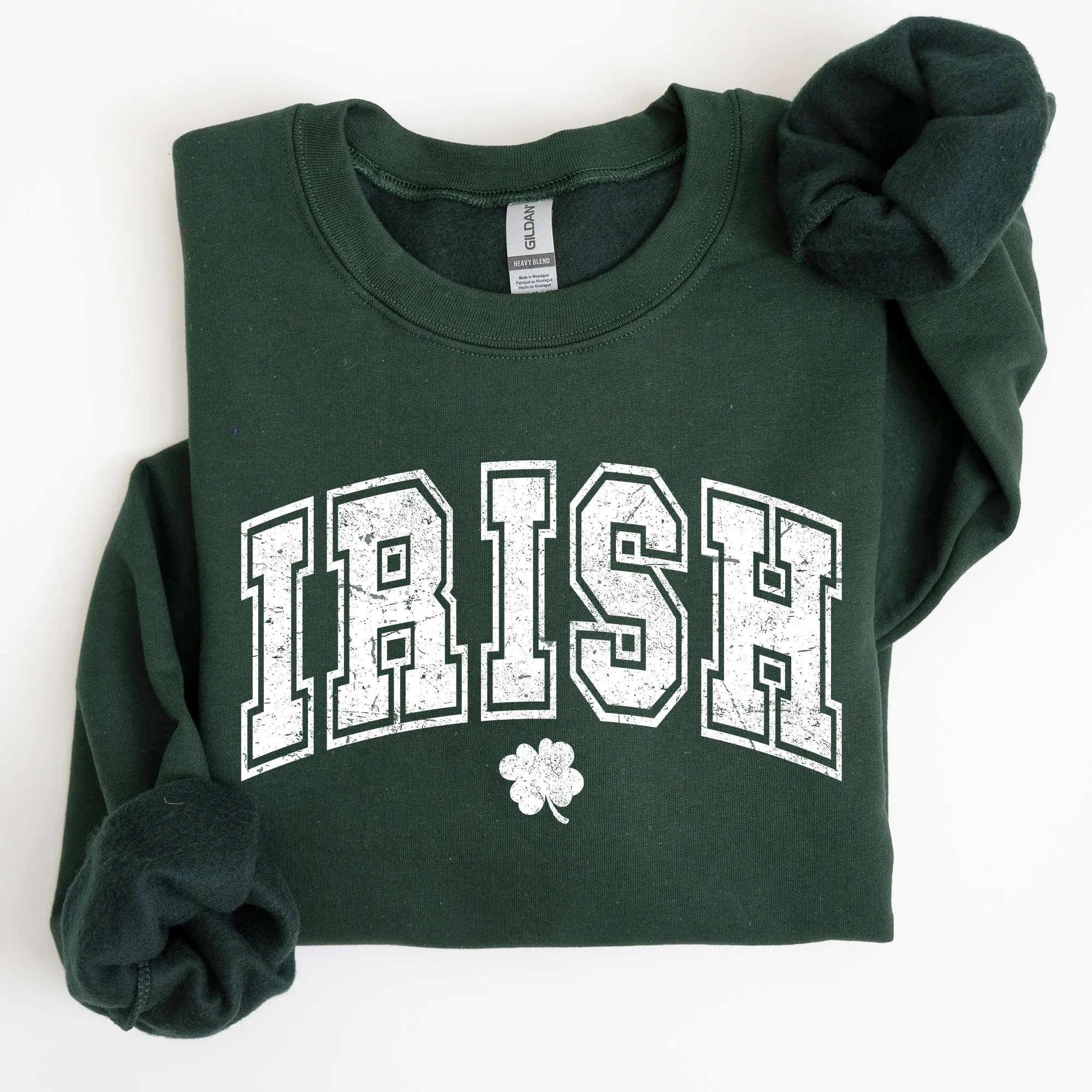 Irish, Retro Collegiate, St Patrick's Day Sweatshirt sold by Refinery Number One product image thumbnail 2