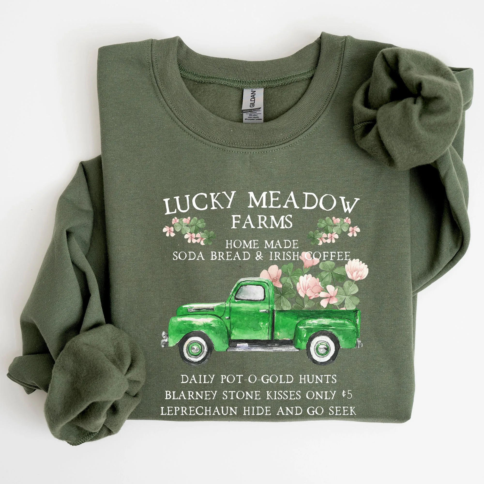 Lucky Meadow Farms, St Patrick's Day Sweatshirt sold by Refinery Number One