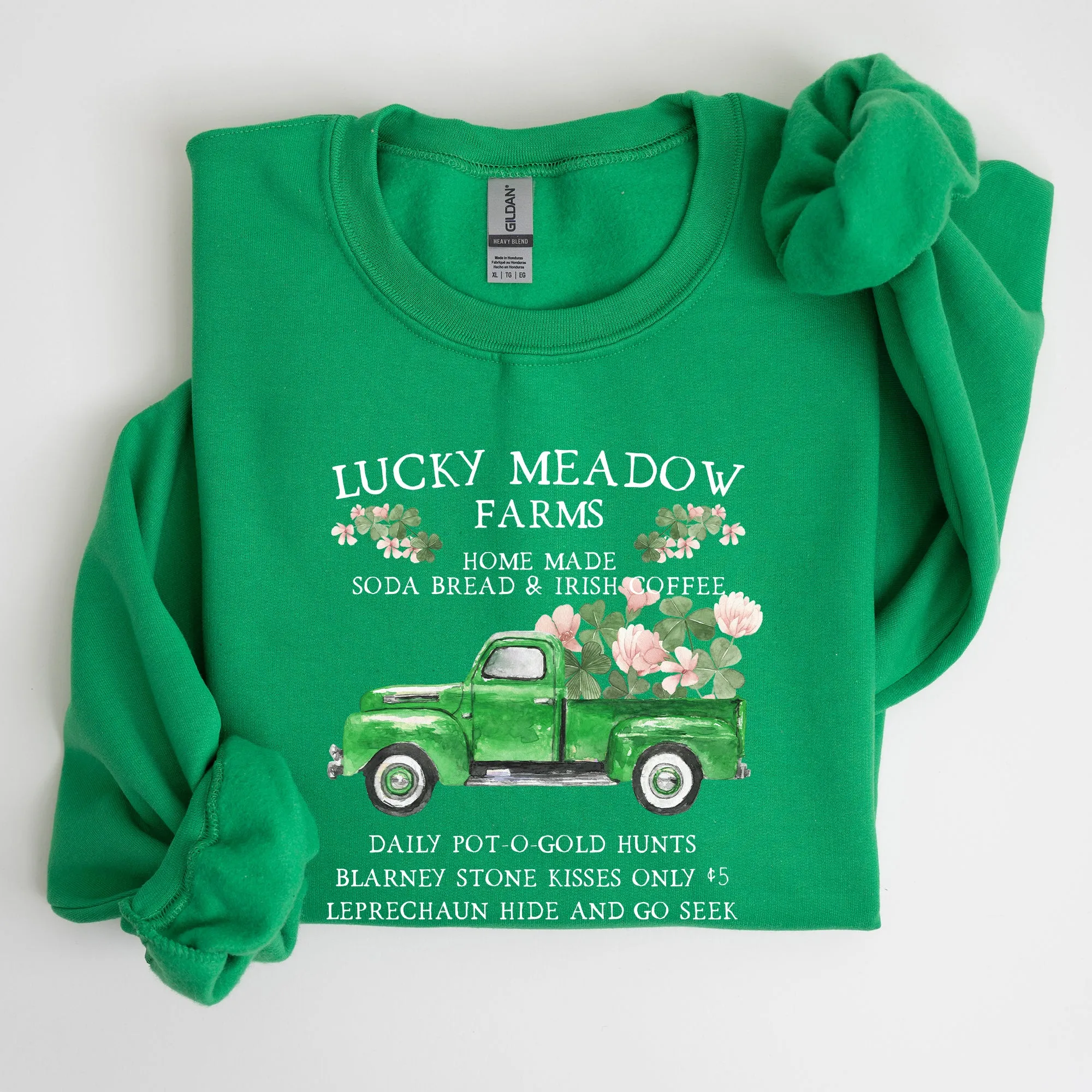Lucky Meadow Farms, St Patrick's Day Sweatshirt sold by Refinery Number One product image thumbnail 3