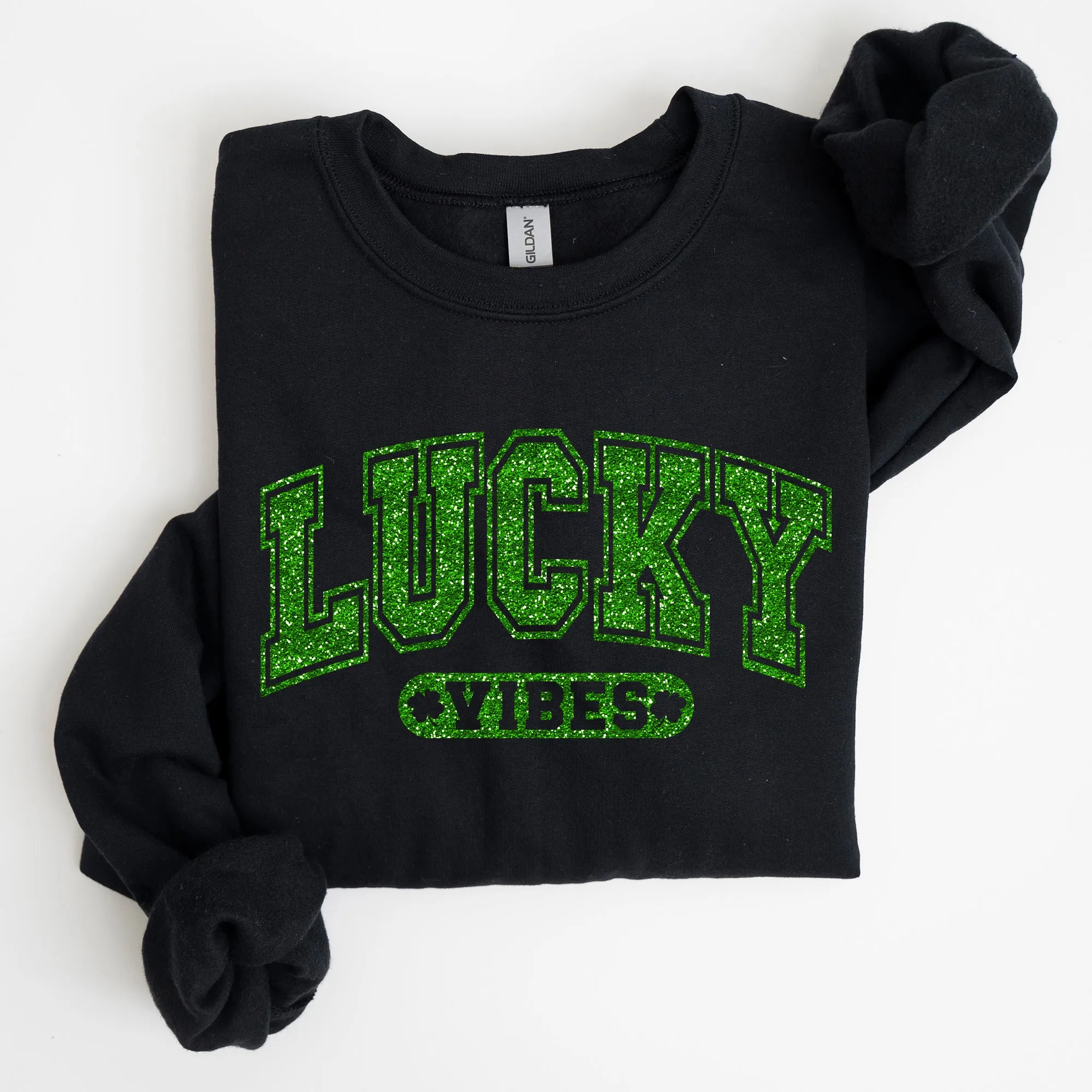 Lucky Vibes, Retro, Vintage, St Patrick's Day Sweatshirt sold by Refinery Number One product image thumbnail 5