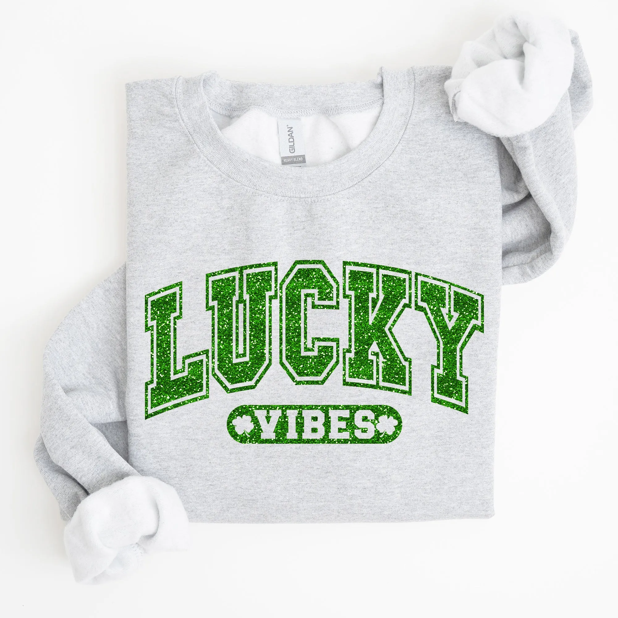 Lucky Vibes, Retro, Vintage, St Patrick's Day Sweatshirt sold by Refinery Number One