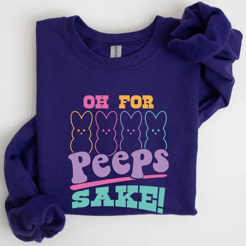 Peeps Sake, Easter, Retro, Pastel, Bunnies Sweatshirt sold by Refinery Number One