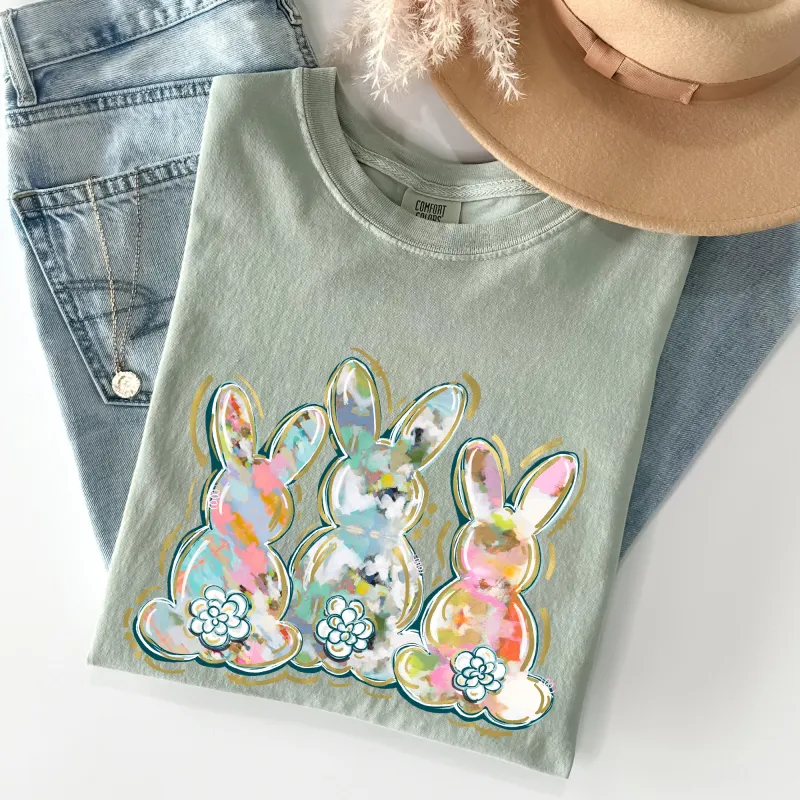 Brushstroke, Easter, Peter Cottontail, Watercolor Tshirt Comfort Colors T-Shirt sold by Refinery Number One
