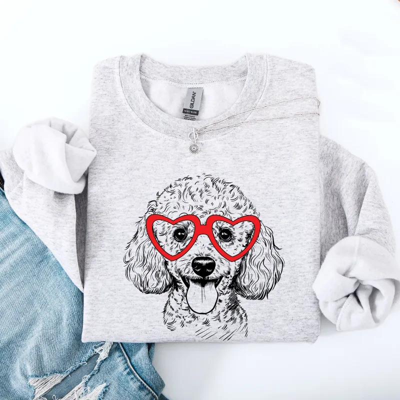 Poodle, Pet, Dog Breed, Valentine's Sweatshirt sold by Refinery Number One