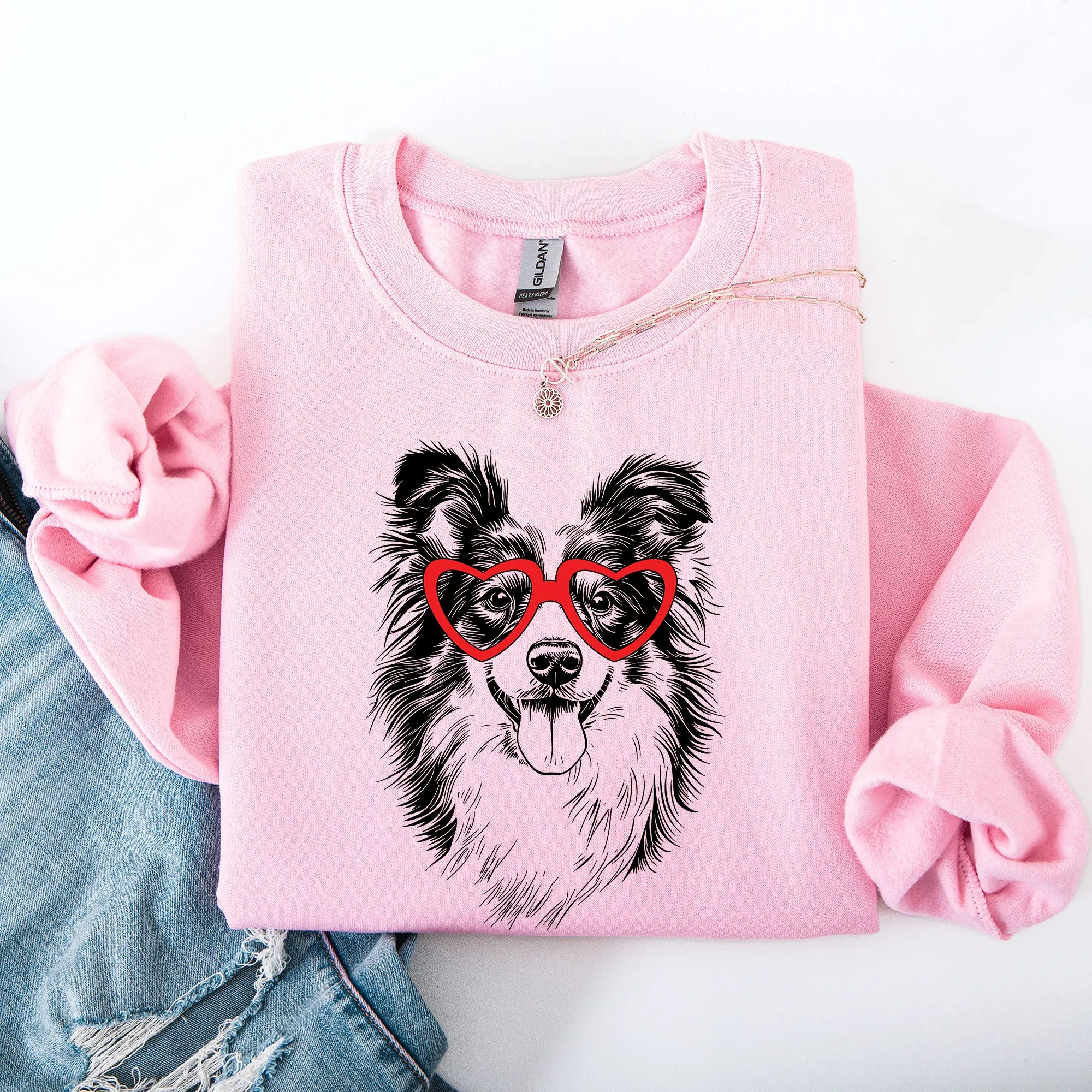 Sheltie, Shetland Sheepdog, Pet, Dog Breed, Valentine's Sweatshirt sold by Refinery Number One