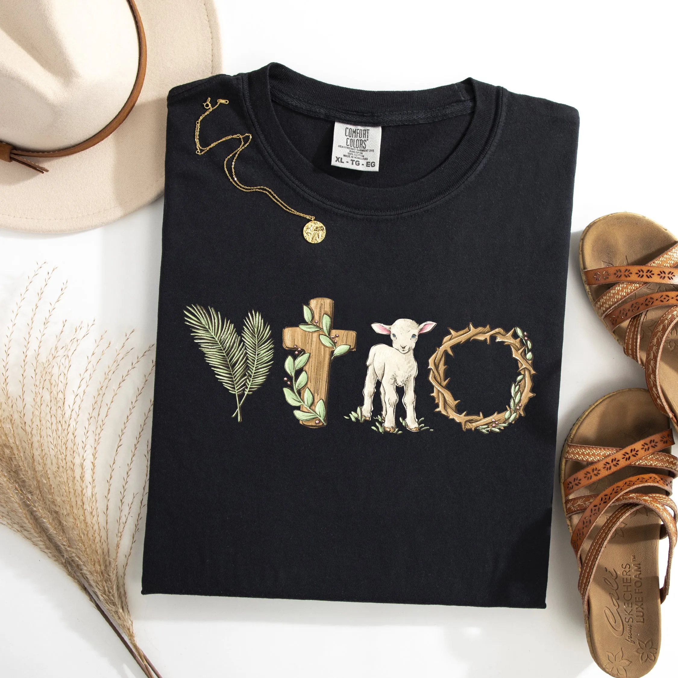 Christian Easter, Religious, Faith, Gospel, Easter, Bunny, Jesus, Rabbit, Holiday Tshirt Comfort Colors T-Shirt sold by Refinery Number One product image thumbnail 3