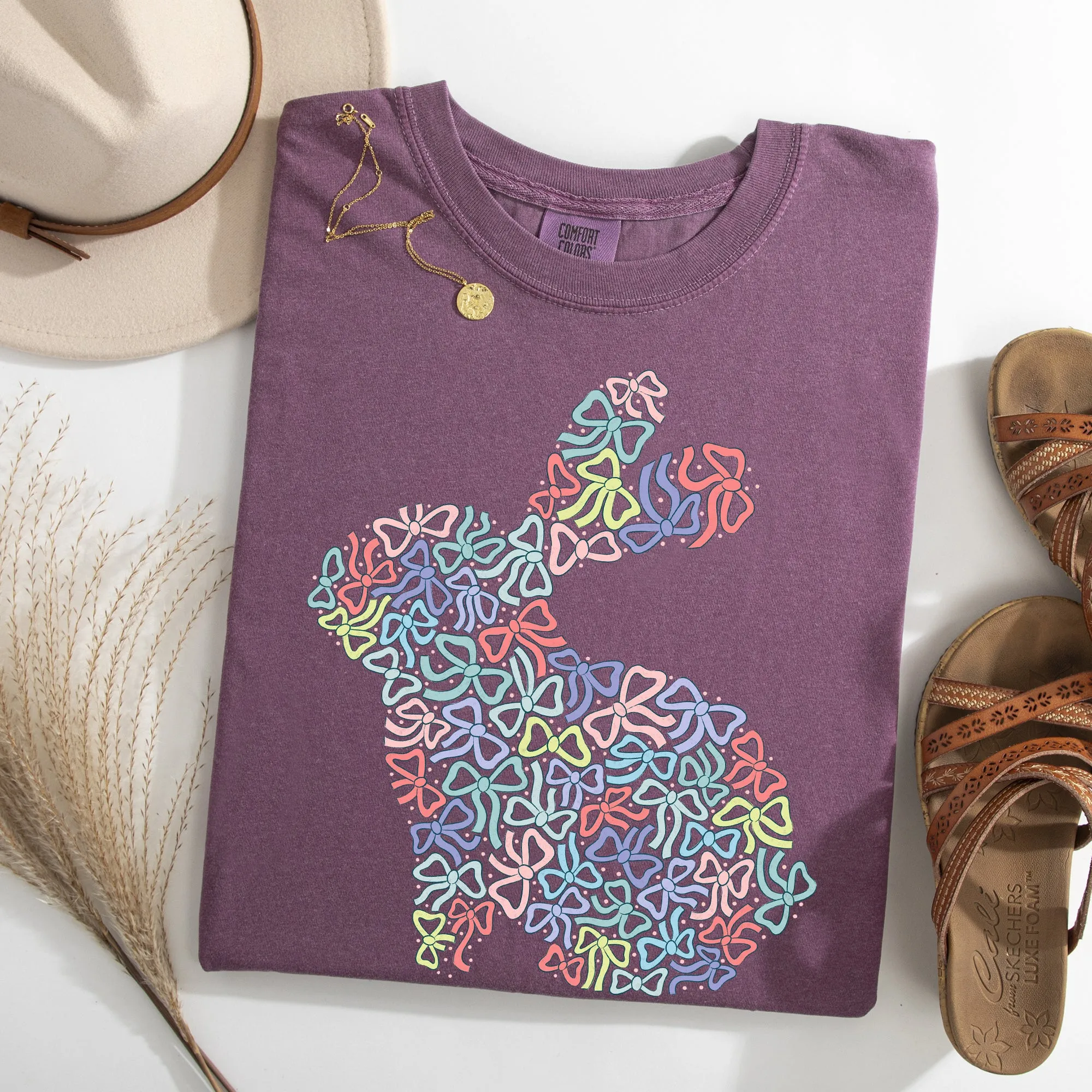 Colorful Bows, Easter, Bunny, Jesus, Rabbit, Holiday Tshirt Comfort Colors T-Shirt sold by Refinery Number One product image thumbnail 5