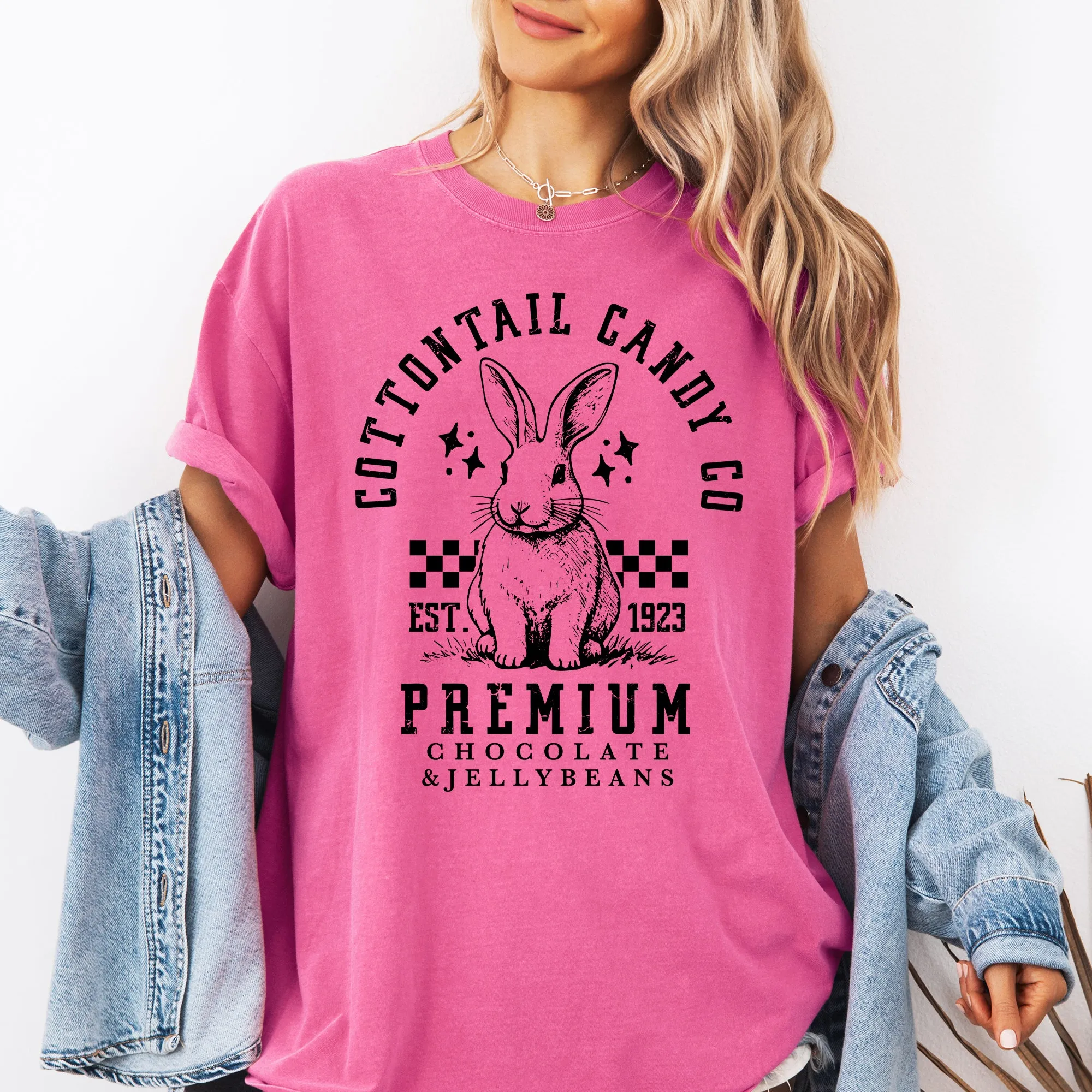 Cottontail Candy, Easter, Bunny, Jesus, Rabbit, Holiday Tshirt Comfort Colors T-Shirt sold by Refinery Number One product image thumbnail 4