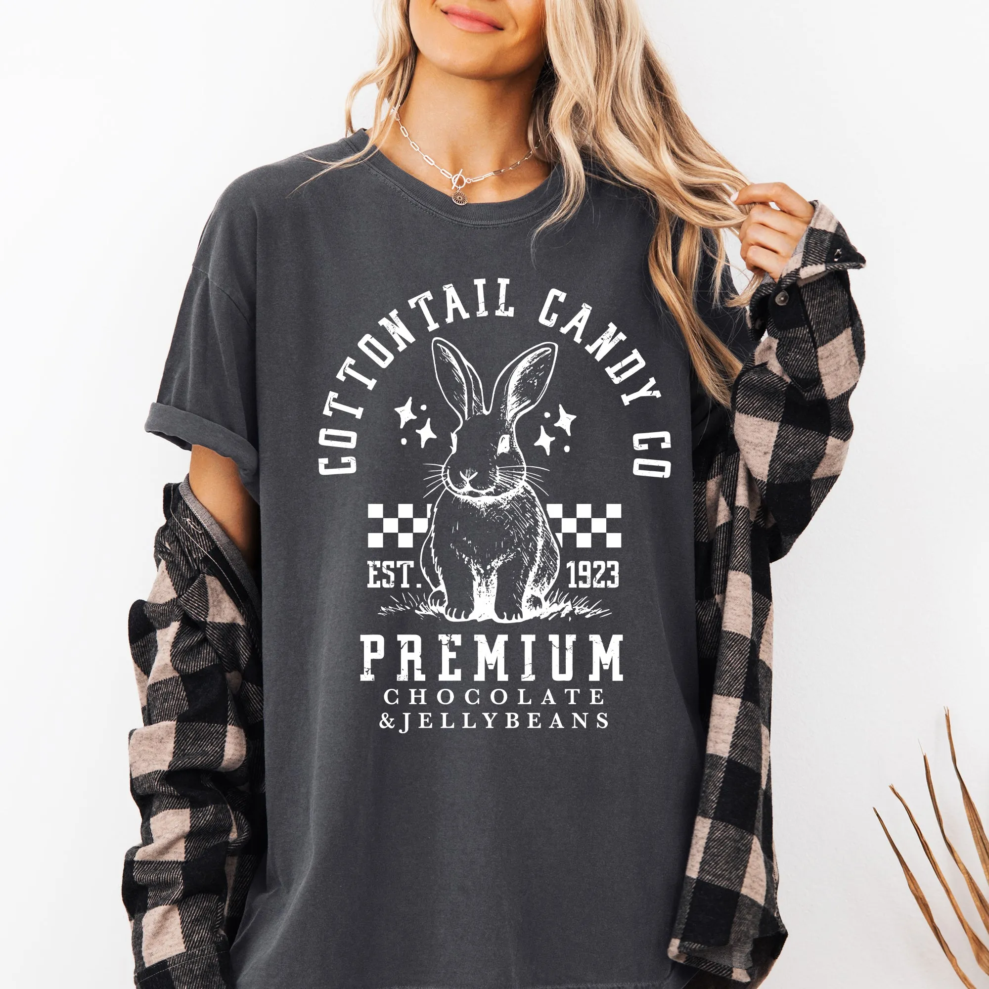 Cottontail Candy, Easter, Bunny, Jesus, Rabbit, Holiday Tshirt Comfort Colors T-Shirt sold by Refinery Number One product image thumbnail 5