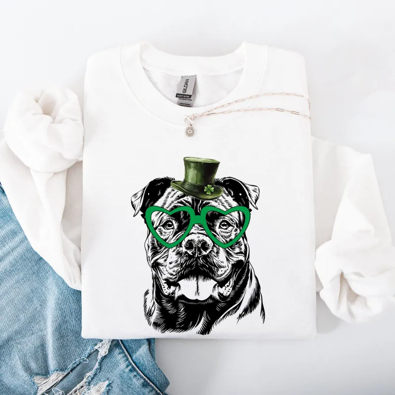 Cane Corso, Adorable Dog, St Patrick's Day, Lucky, Irish Sweatshirt sold by Refinery Number One