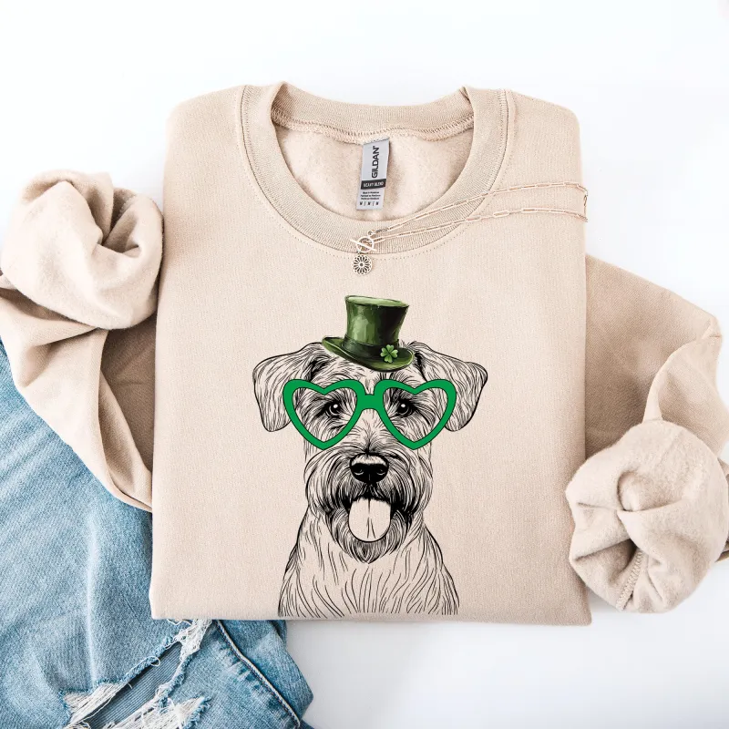 Wheaten Terrier, Adorable Dog, St Patrick's Day, Lucky, Irish Sweatshirt sold by Refinery Number One