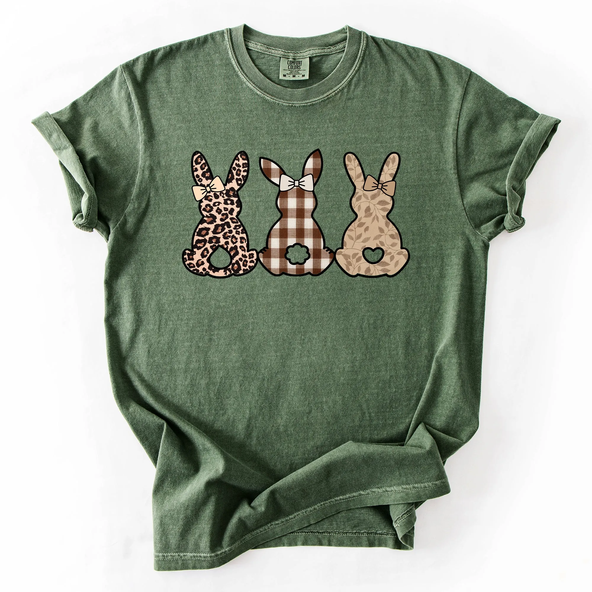 Retro Easter Bunnies, Patterns, Cute, Leopard, Rabbits Tshirt Comfort Colors T-Shirt sold by Refinery Number One product image thumbnail 4