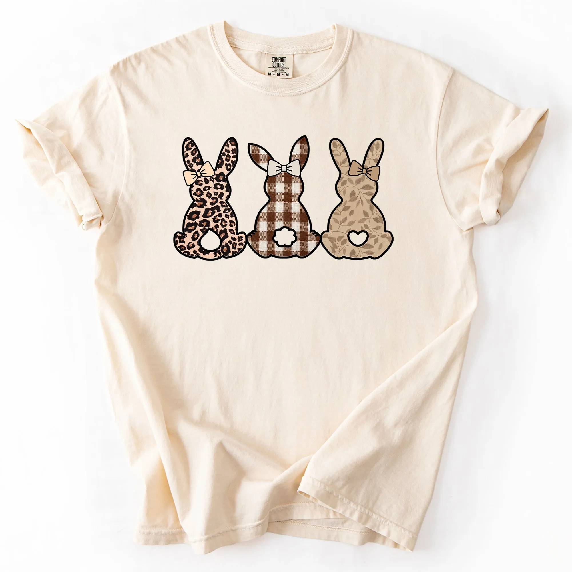 Retro Easter Bunnies, Patterns, Cute, Leopard, Rabbits Tshirt Comfort Colors T-Shirt sold by Refinery Number One product image thumbnail 3