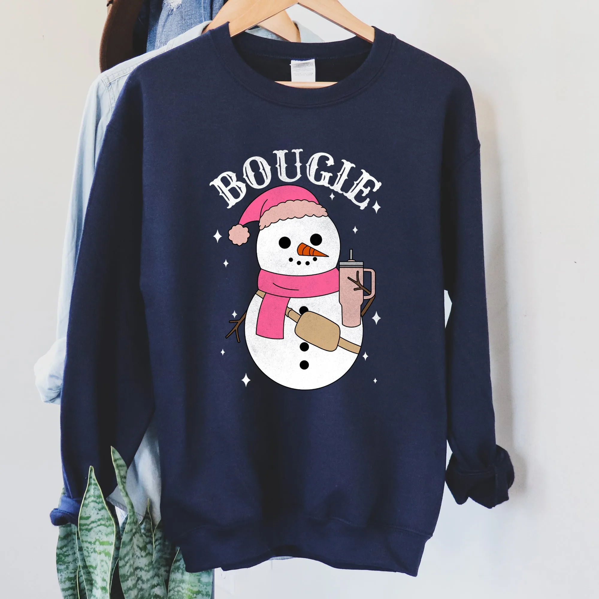 Bougie Snowman, Christmas, BooJee Sweatshirt sold by Refinery Number One product image thumbnail 5