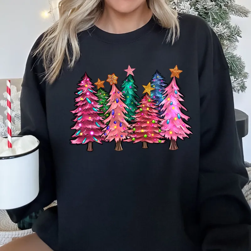Bright Christmas Trees Sweatshirt sold by Refinery Number One