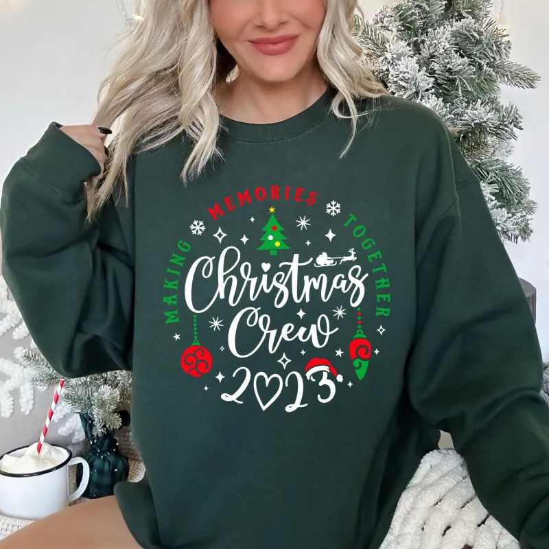 Christmas Crew Family Sweatshirt sold by Refinery Number One