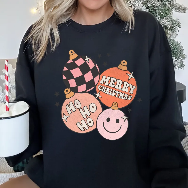 Ho Ho Ho Merry Christmas Retro Sweatshirt sold by Refinery Number One