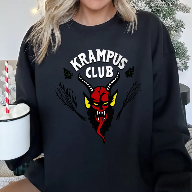 Krampus Club, Stranger, Naughty, Christmas Sweatshirt sold by Refinery Number One