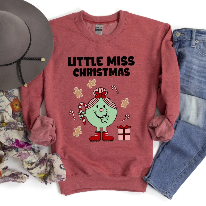 Little Miss Christmas, Classic, Vintage, Retro Sweatshirt sold by Refinery Number One