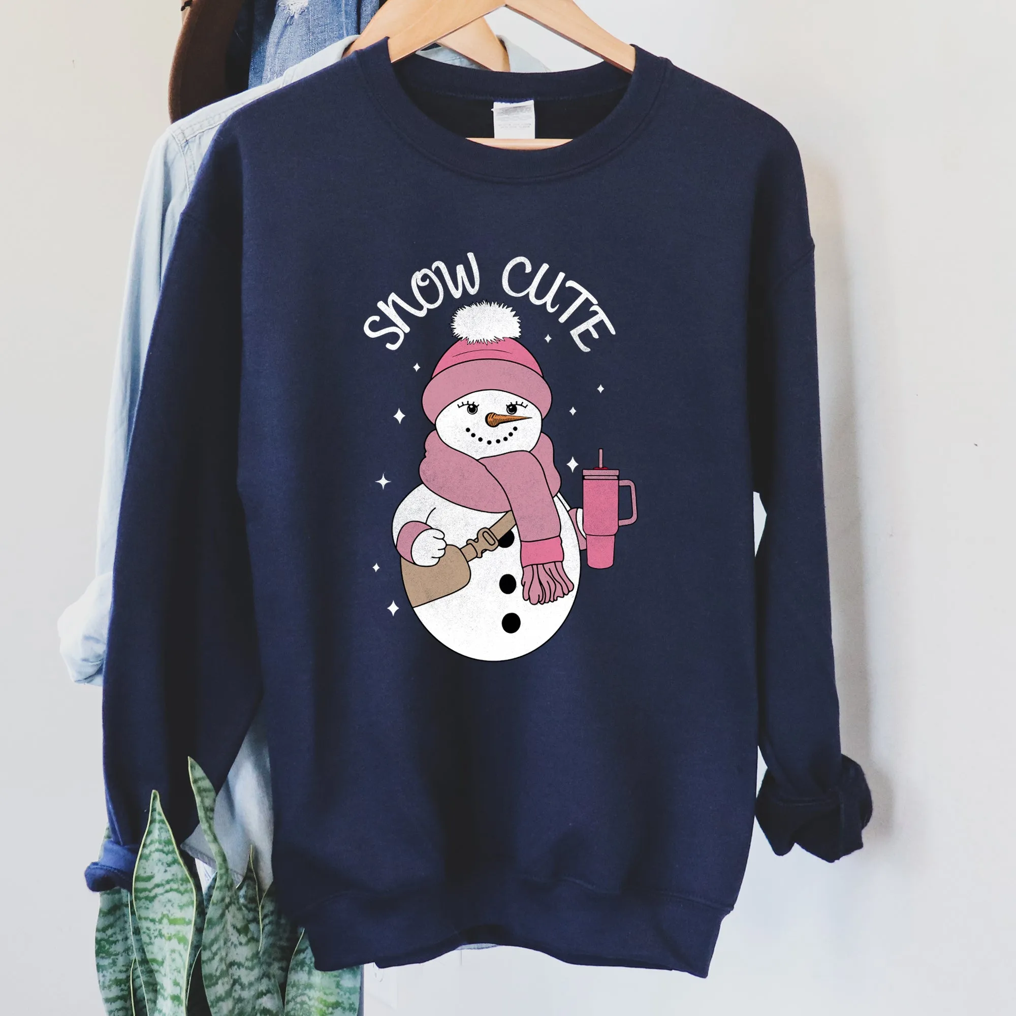 Snow Cute, Bougie Snowman Christmas Sweatshirt sold by Refinery Number One product image thumbnail 5