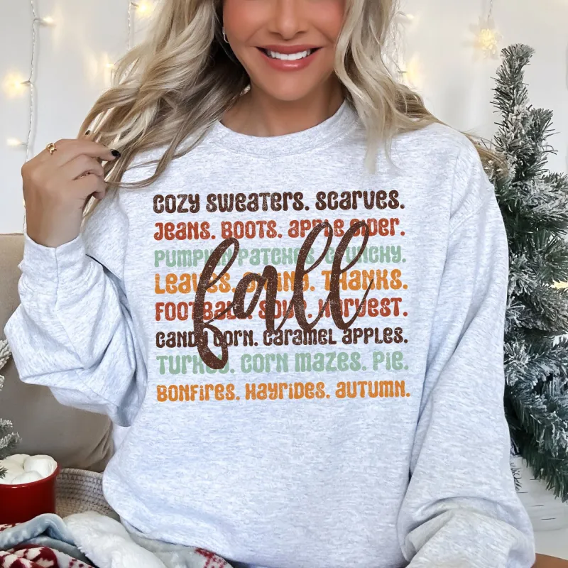 Colorful Fall Quote, Autumn, Hayride, Leaves, Caramel Sweatshirt sold by Refinery Number One