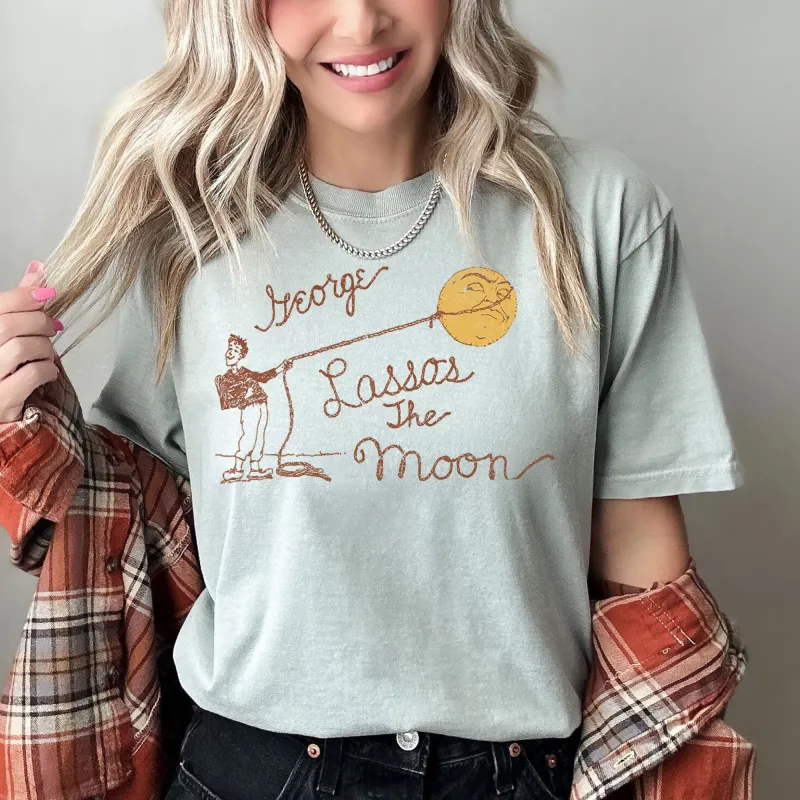 George Lassos The Moon, Wonderful Life, Christmas, Movie Comfort Color Tshirt Comfort Colors T-Shirt sold by Refinery Number One
