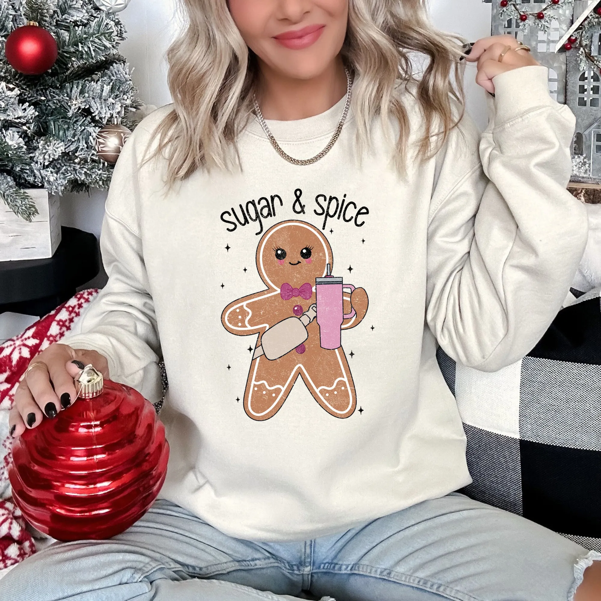 Super And Spice Gingerbread Man Stanley Holiday Edition Cozy Seasonal Collection Sweatshirt sold by Refinery Number One product image thumbnail 3