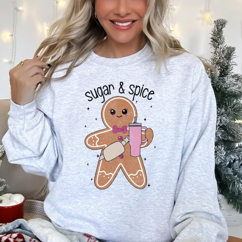 Super And Spice, Gingerbread Man, Stanley, Christmas Sweatshirt made by Refinery Number One