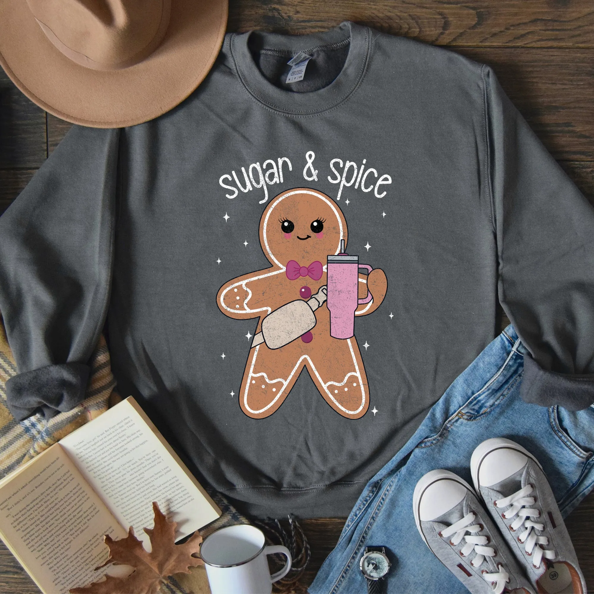 Super And Spice Gingerbread Man Stanley Holiday Edition Cozy Seasonal Collection Sweatshirt sold by Refinery Number One product image thumbnail 5