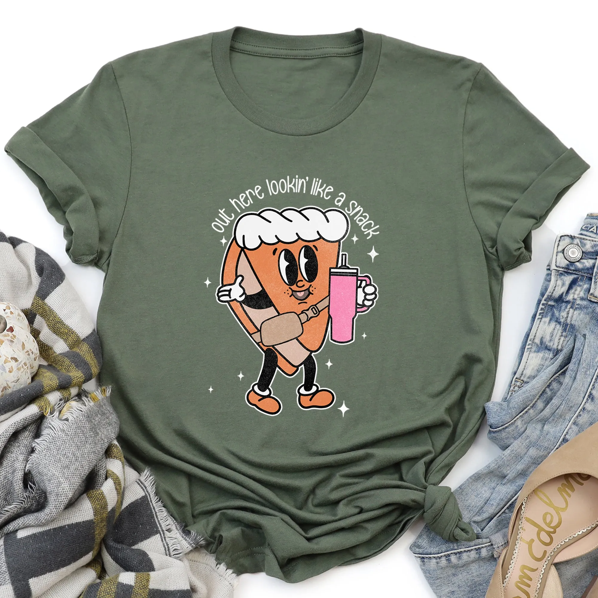 Out Here Looking Like A Snack, Pumpkin Pie, Thanksgiving, Super Soft Tees sold by Refinery Number One product image thumbnail 5
